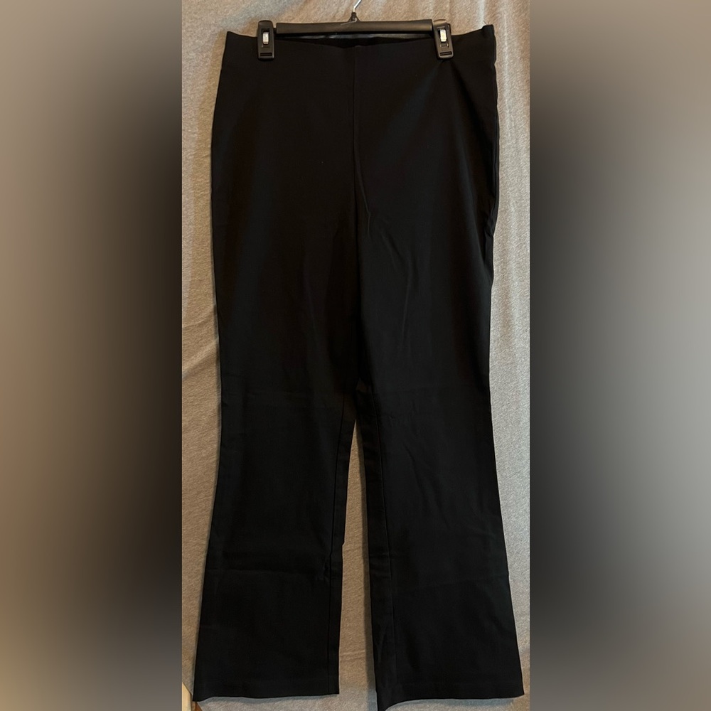 Ashley Stewart Black Straight Leg Pants